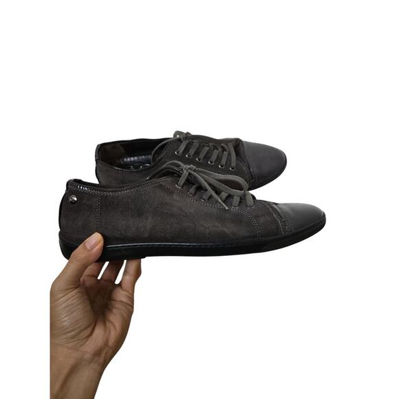 AGL Attilio Giusti Leombruni Women’s Gray Cap Toe Lace Up Sneakers Size EUR 39 - Picture 1 of 5